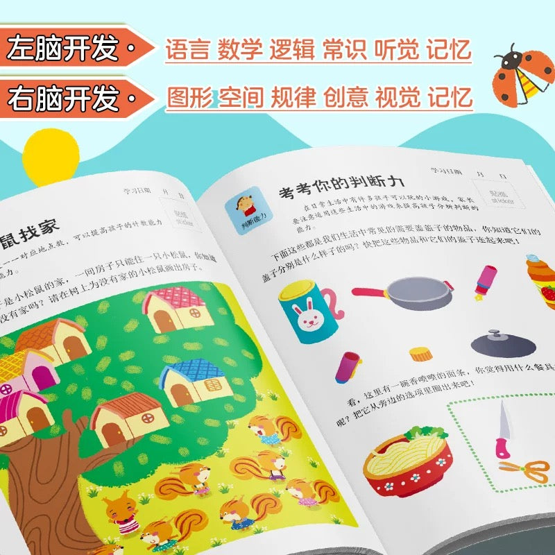 4-5岁左右脑开发(全2册) 邦臣小红花