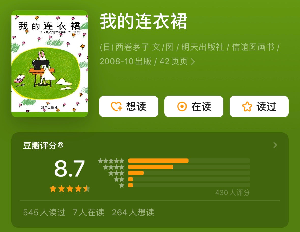 我的连衣裙 【豆瓣8.7】