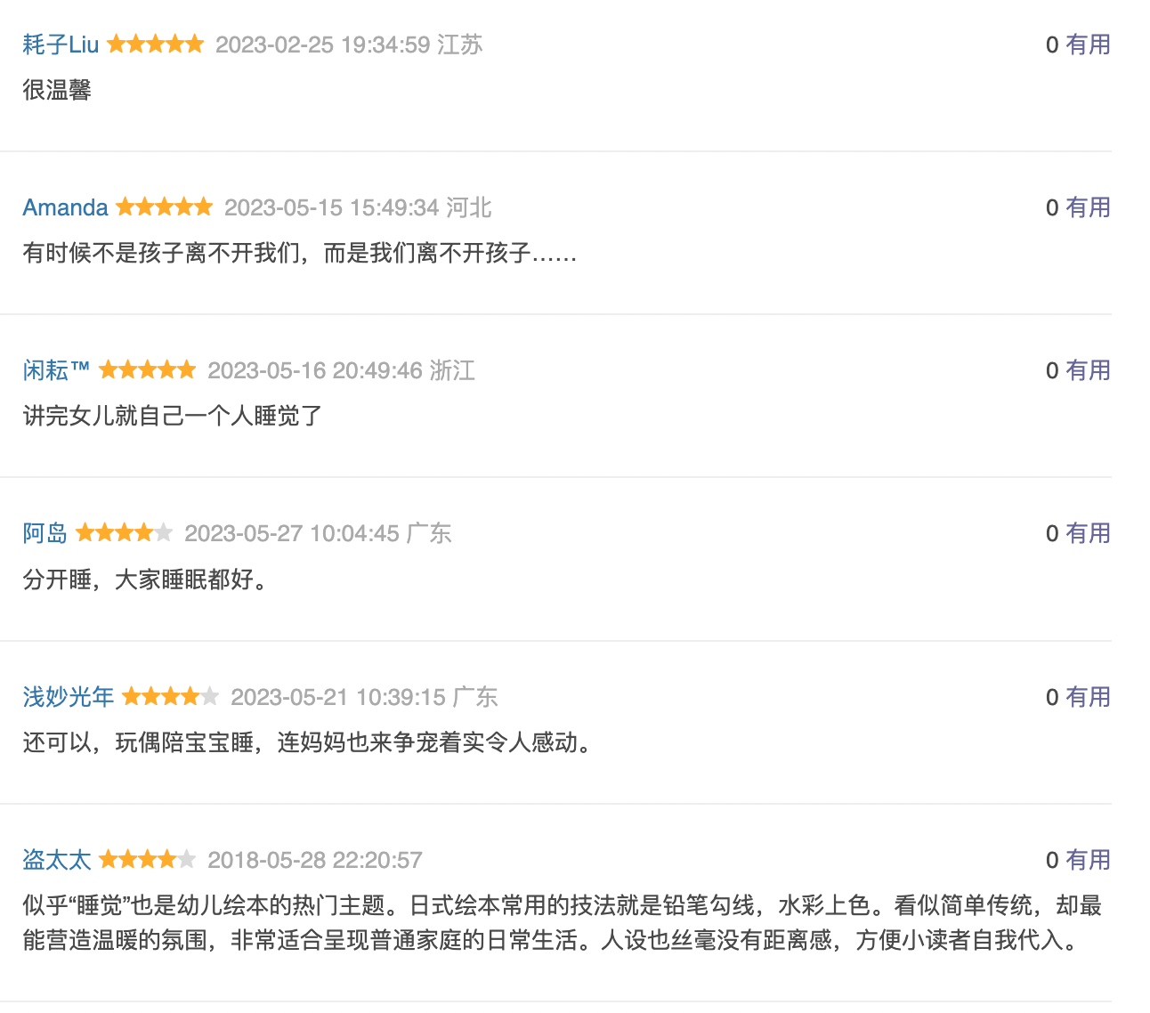 第一次自己睡觉