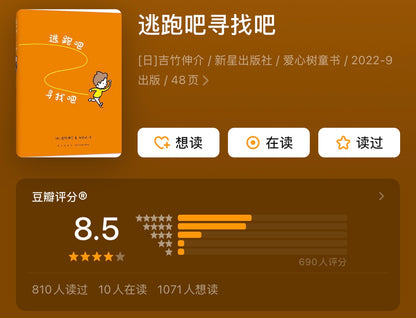 逃跑吧 寻找吧 【豆瓣8.5分】吉竹伸介