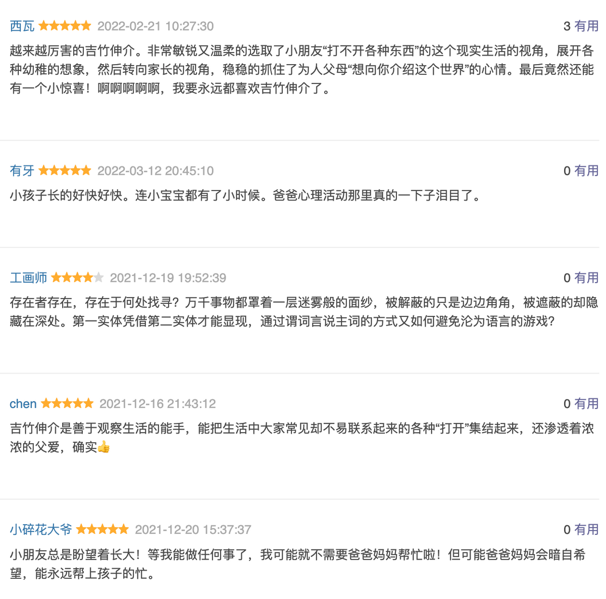 尿裤子男孩 吉竹伸介：豆瓣9.2